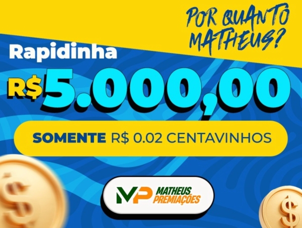 RAPIDINHA R$5.000,00